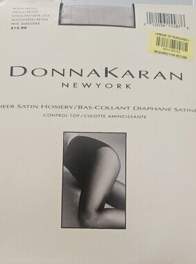Donna Karen New York Contol Top Beige  Sheer Shimmer hose